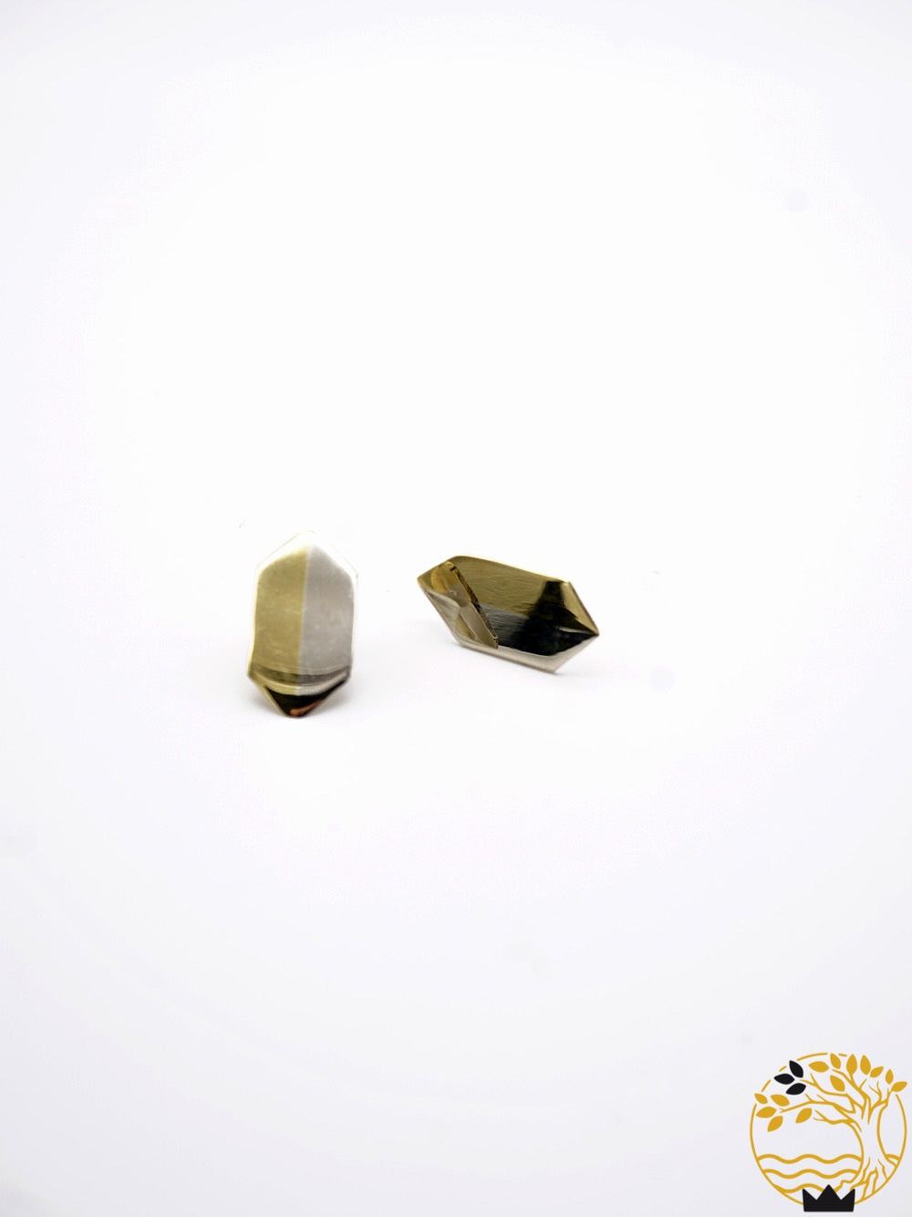Hexagonale Ohrstecker aus Edelstahl und Bronze - werkvoll.ch