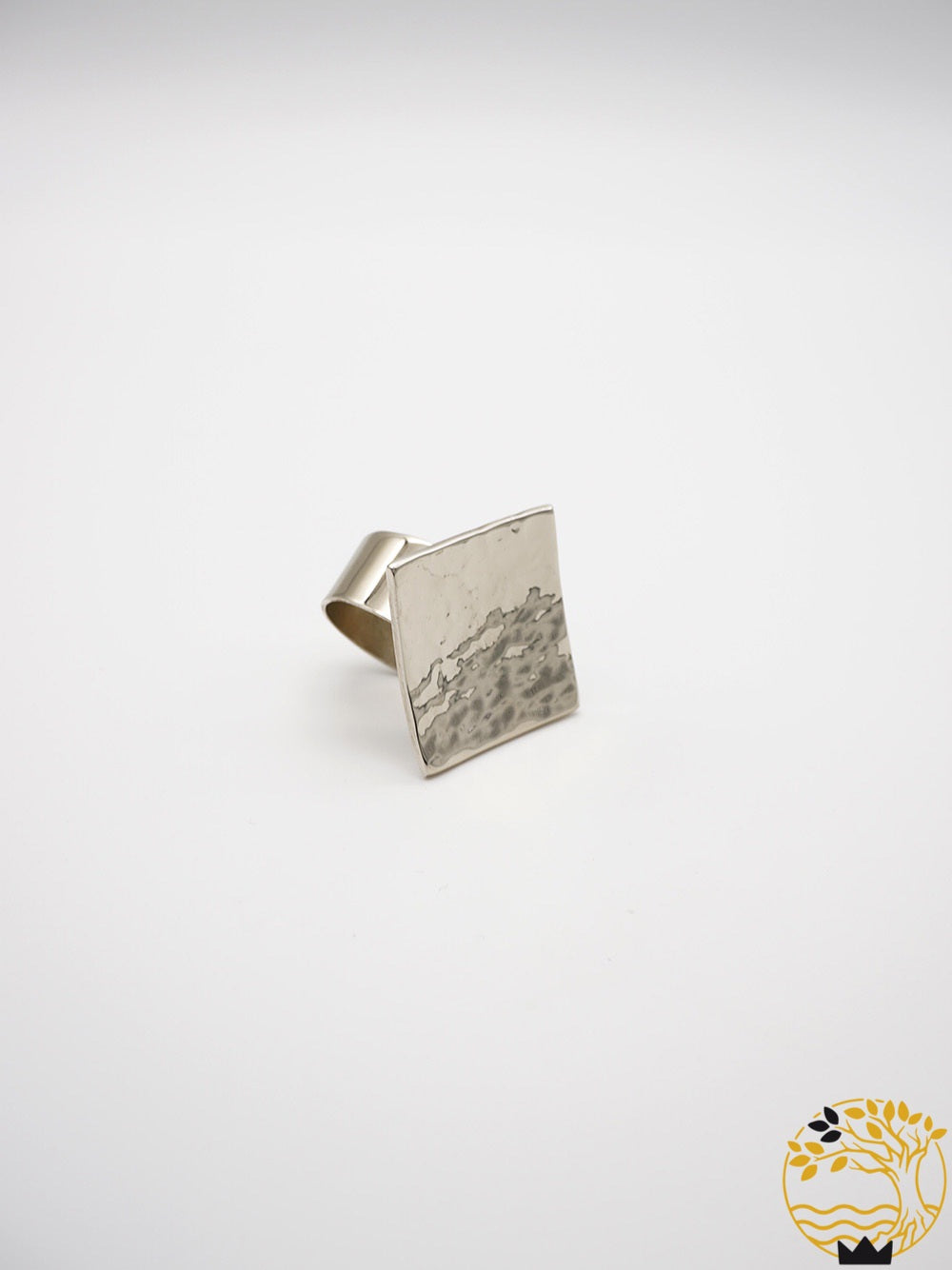 Quadratischer Fingerring aus Edelstahl