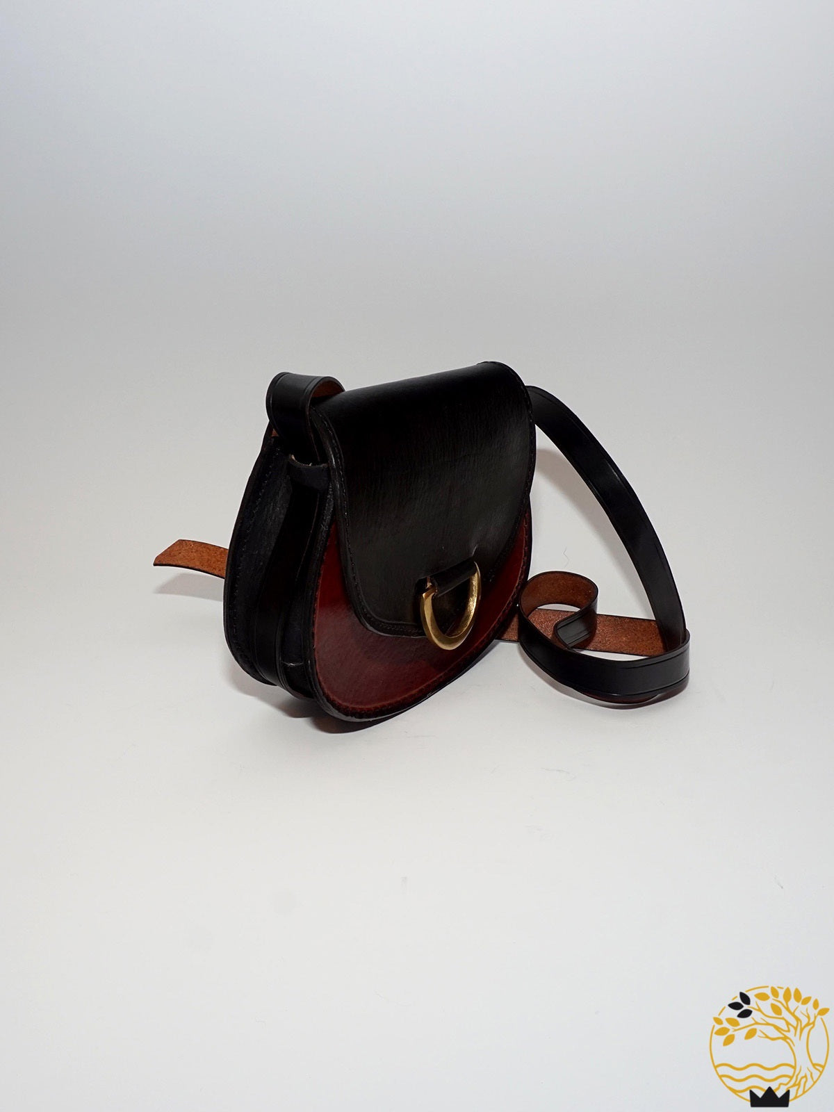 Tasche aus Rindsleder zweifarbig
