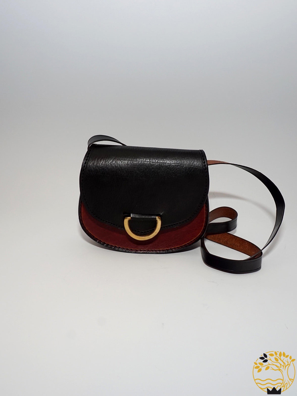 Tasche aus Rindsleder zweifarbig