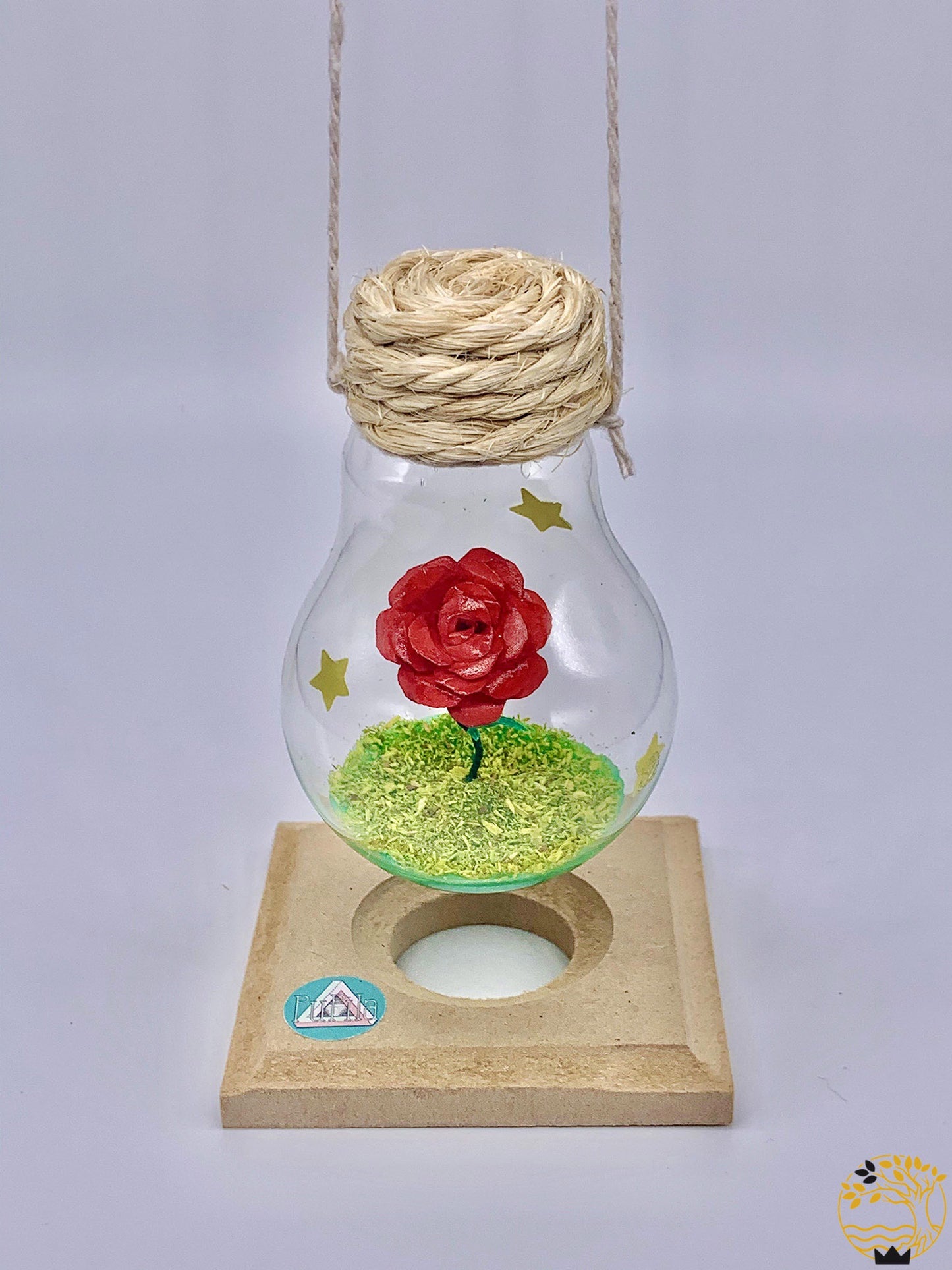 Blume in der Glühbirne.