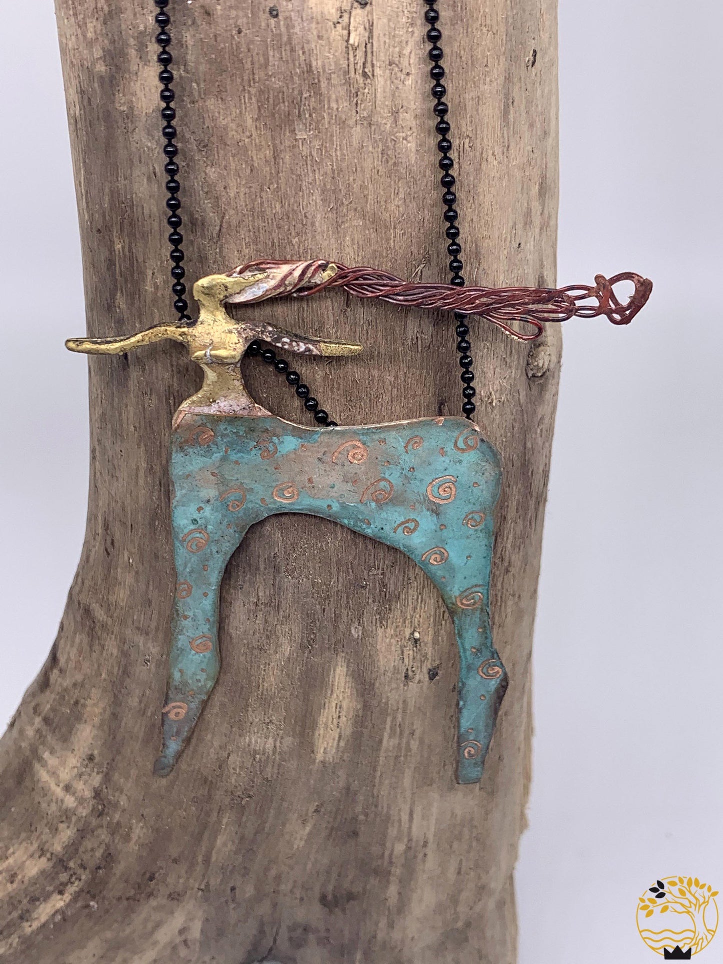 Halskette mit Feuerfrau - werkvoll.ch