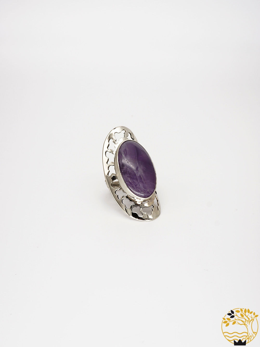 Fingerring mit einem Amethyst - werkvoll.ch